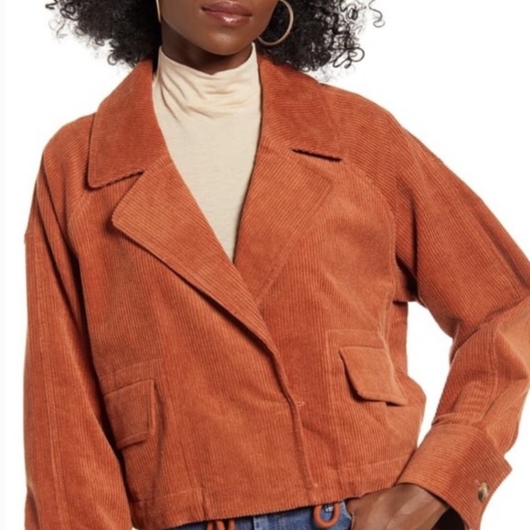 Anthropologie J.O.A Corduroy Cropped Utility Jacket - Picture 14 of 14